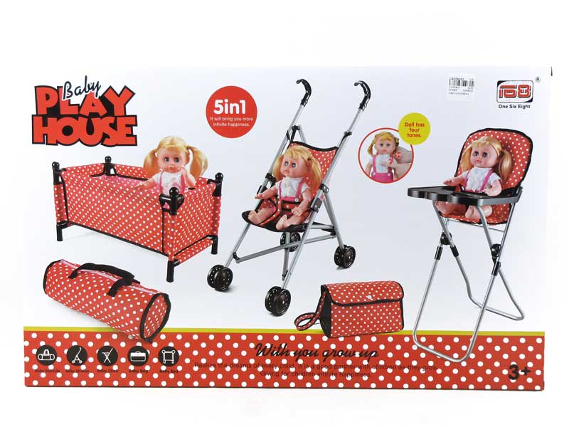 Bed & Dining Chair & Satchel & Hand Bag & Go-Cart toys