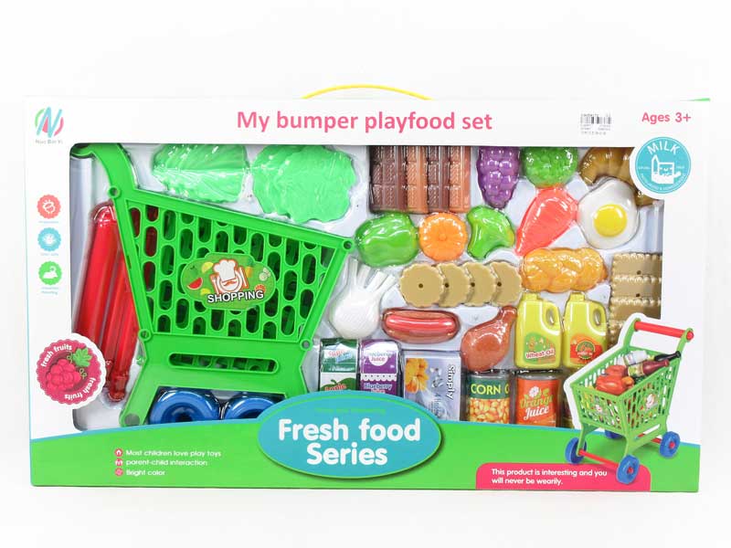 Shopping Car & Food Set toys