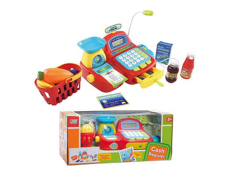 Hot sale electronic cashier cash register with light sound toys