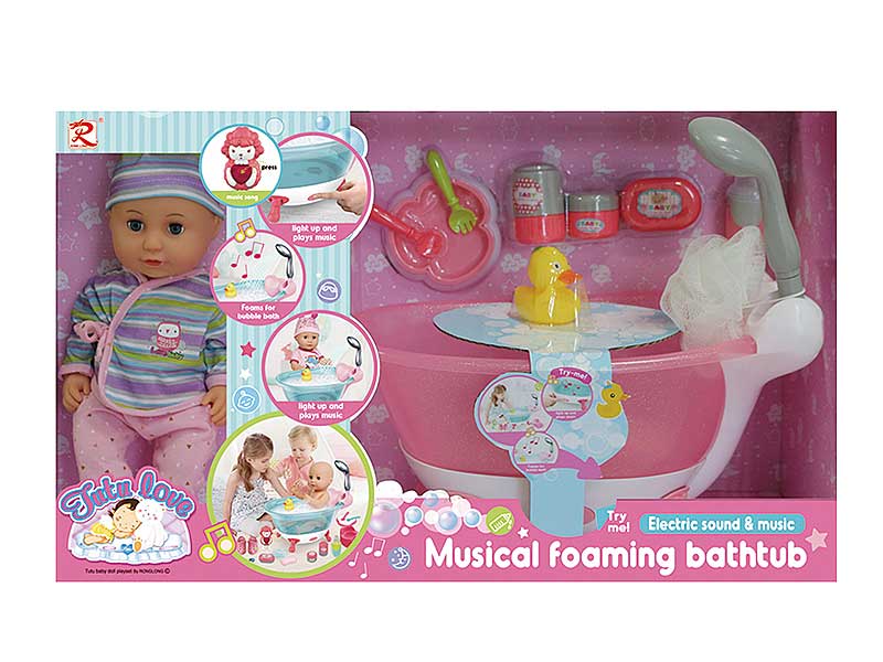 B/O Tub Set & Doll toys