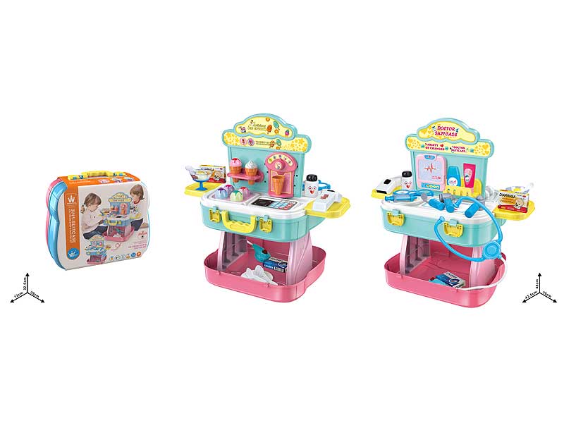 3in1 Ice Cream Shop & Doctor Set toys