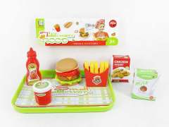 Hamburger set, chips set, fast food set, child toy food
