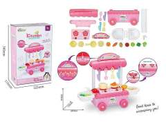 Kitchen set, cooking toy, pink kitchen toy, kitchen car