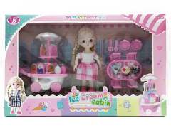 Sweet House Set & 6inch Doll()2S_