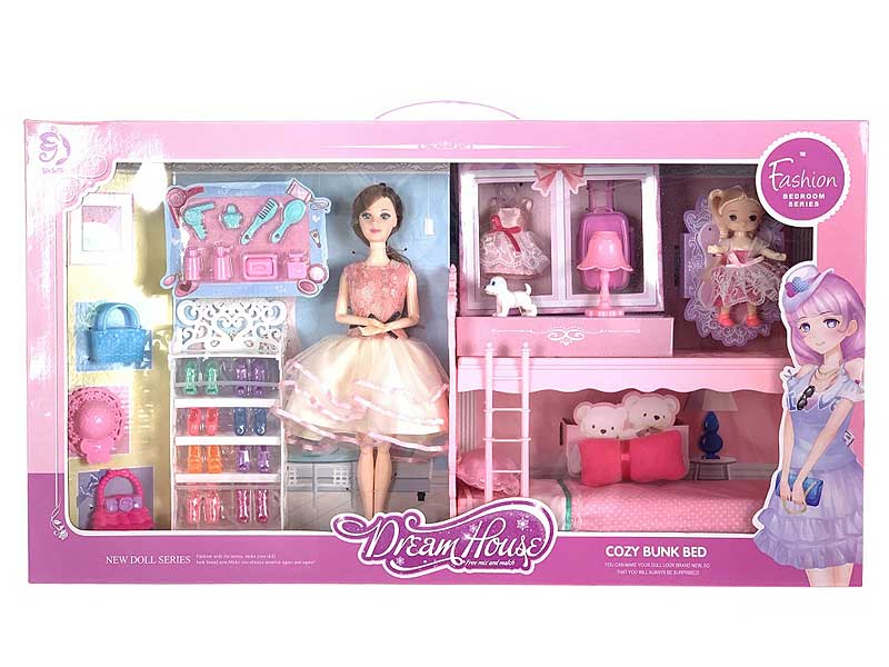 Bedroom Set, role play toy, girls play game toys