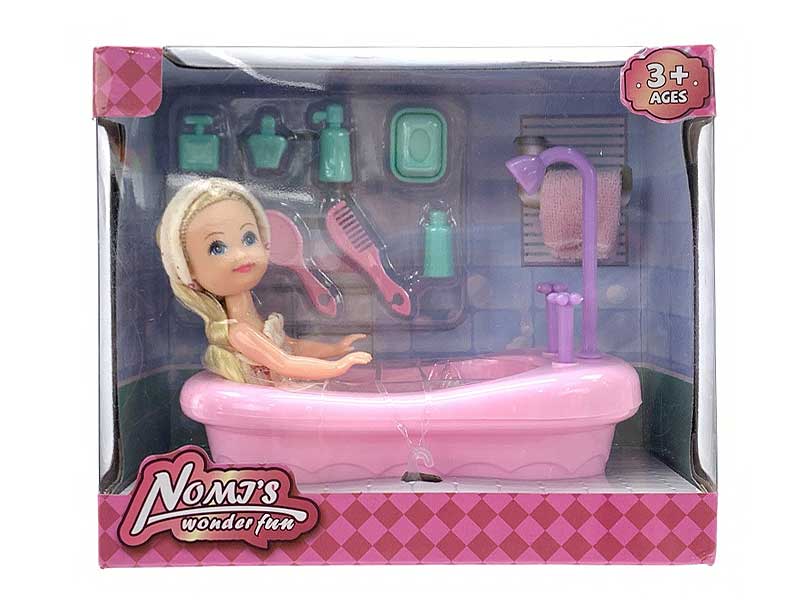 Bathing Pool Set & 5inch Doll toys