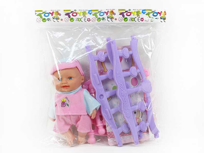 Baby Bed & 8inch Doll toys