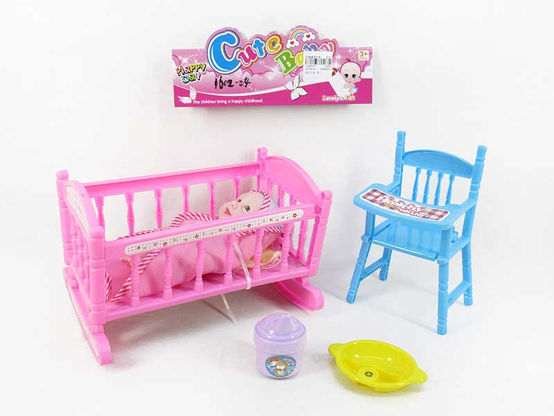 Bed & 5inch Doll(3S) toys
