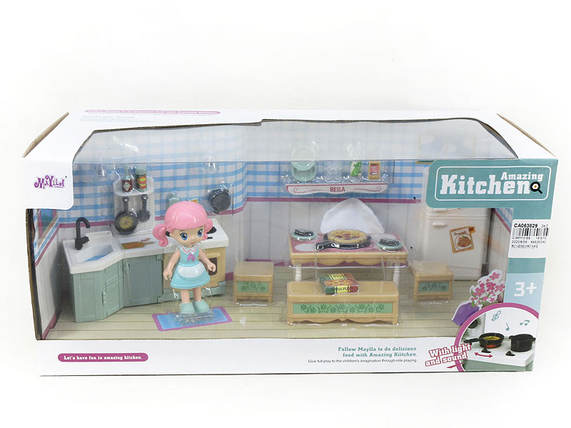 Kitchen Set W/L_S toys