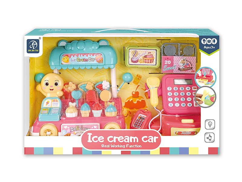 Ice Cream Cart W/L_M & Cash Register toys