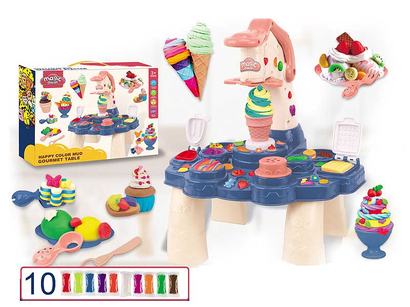 Painted Clay Table toys