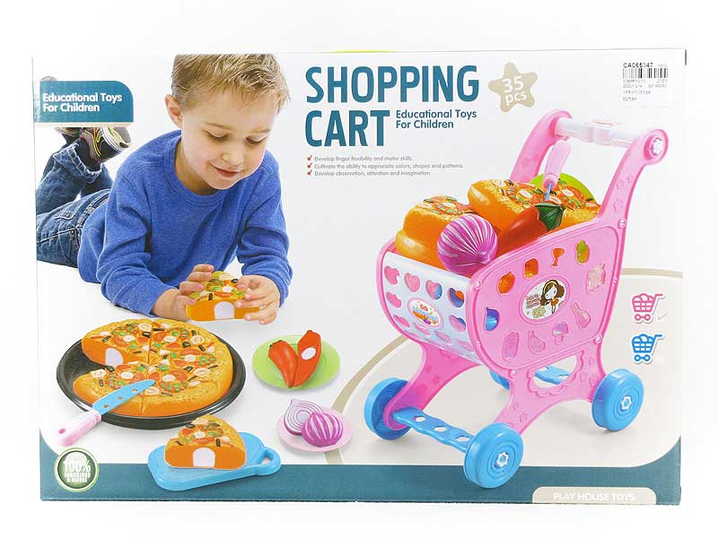 Shopping Car & Pizza Set toys