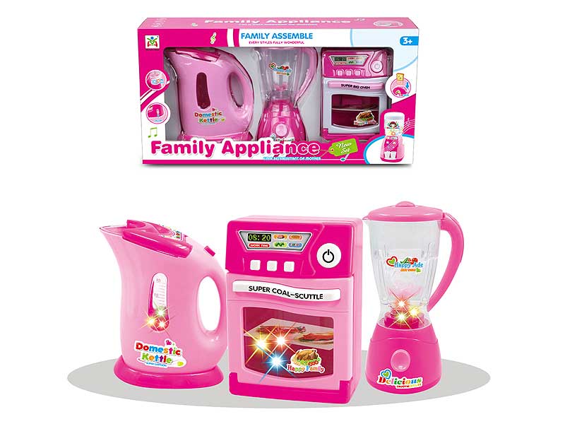 B/O Water Bottle & Juice Machine & Oven toys