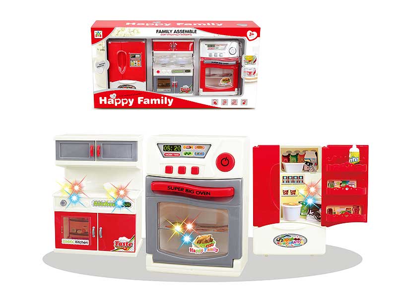 B/O Icebox & Kitchenware & Oven toys