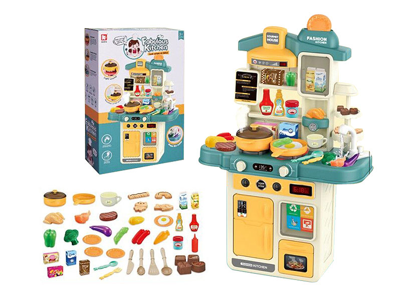 Kitchen Set W/L_S(43in1) toys