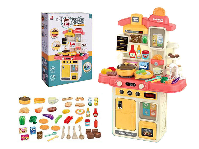 Kitchen Set W/L_S(43in1) toys