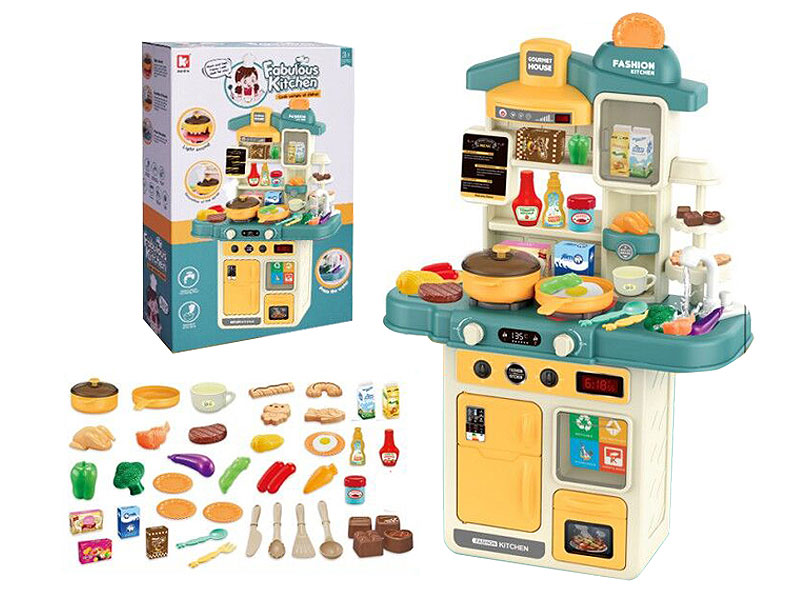 Kitchen Set W/L_S(42in1) toys