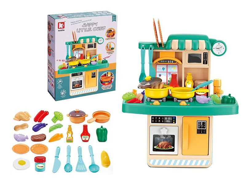 Kitchen Set W/L_S(23in1) toys