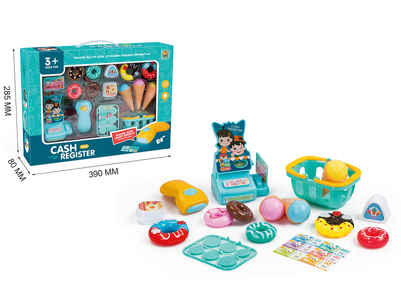 Sweet Shop Cash Register Set W/L_S toys