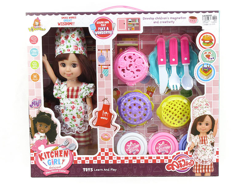 Clay Figure Tool Set & 10inch Girl(2C) toys