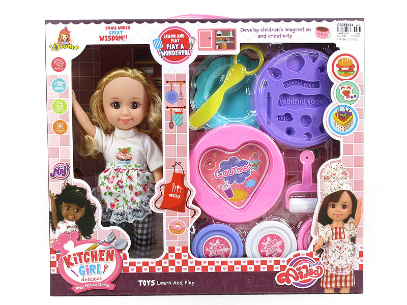 Clay Figure Tool Set & 10inch Girl(2C) toys