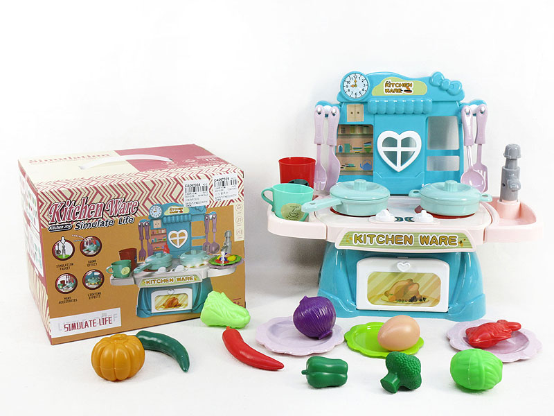Water Kitchen Set W/L_M(2C) toys