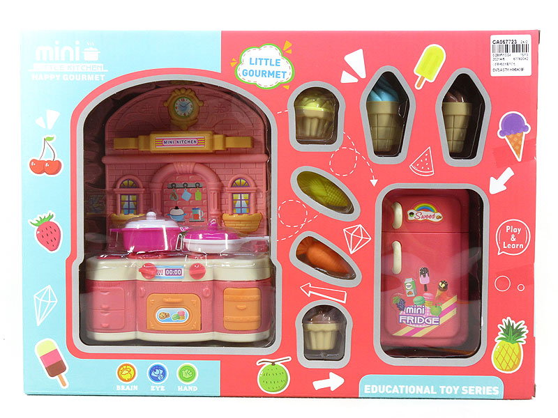 Stove & Refrigerator W/L toys