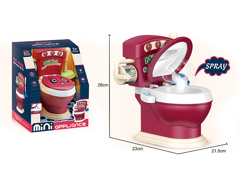 B/O Spray Toilet W/M toys