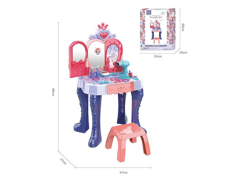 Induction Open Door Dressing Table W/L_M toys