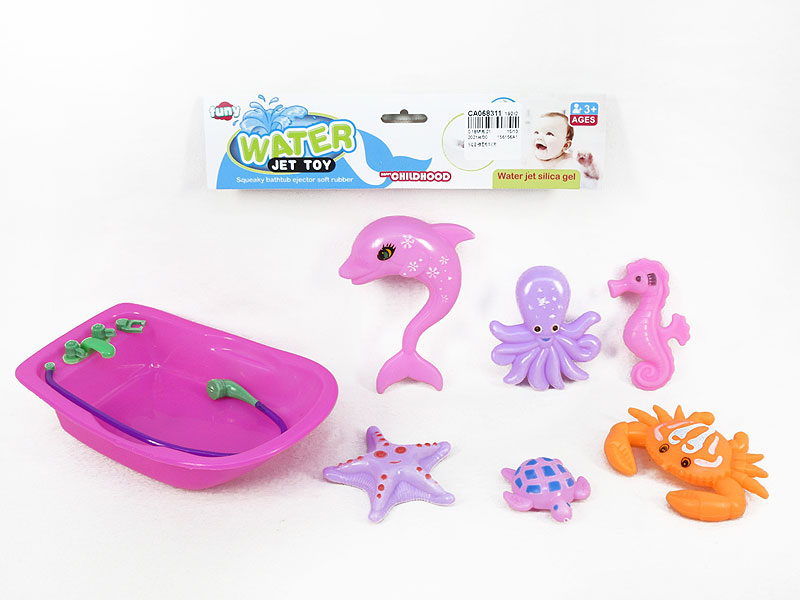 Tub Set & Latex Animal toys