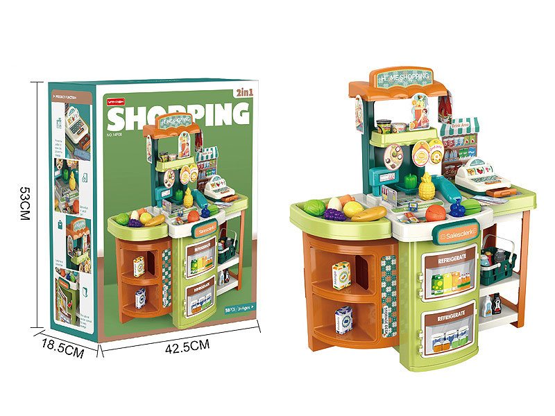 2in1 Supermarket Storage Desk toys