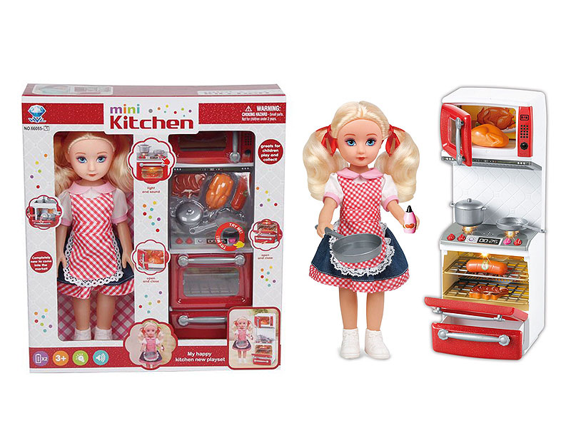 Cooking Set & Doll W/L_M toys
