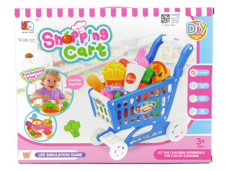 Shopping Car & Kitchen Set toys