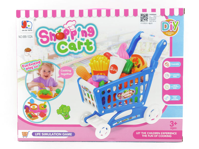 Shopping Car & Kitchen Set toys