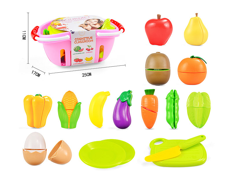 Cut Fruit & Vegetable Set(17in1) toys