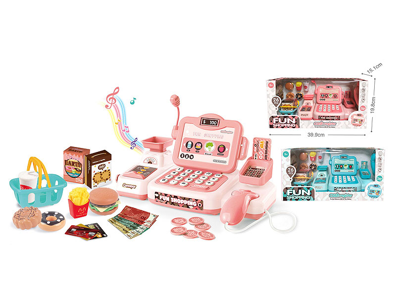 Cash Register Set W/L_S toys