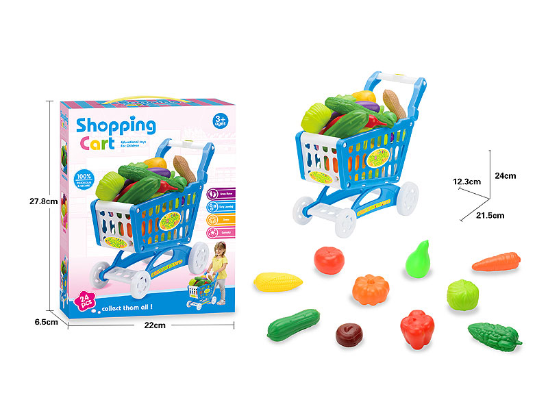 Shopping Car & Vegetable Set toys