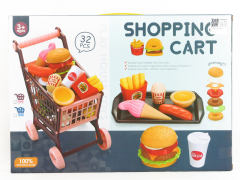 Shopping Car & Hamburger