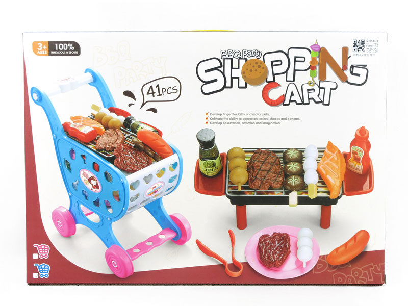 Shopping Car & Barbecue Oven toys