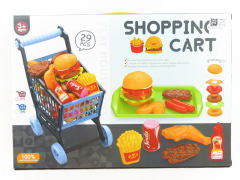 Shopping Car & Hamburger Barbecue