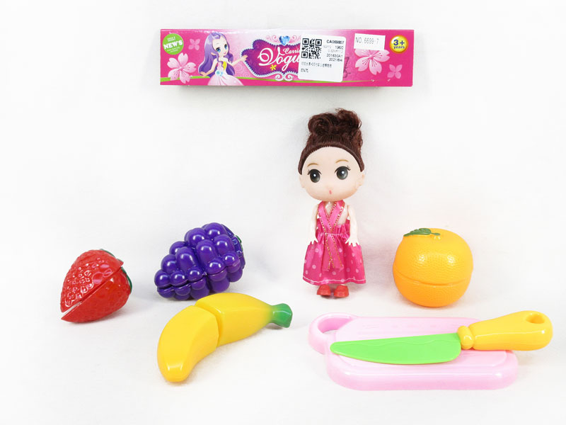 Cut Fruit & 3.5inch Solid Body Doll toys