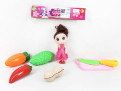 Vegetable Set & 3.5inch Solid Body Doll