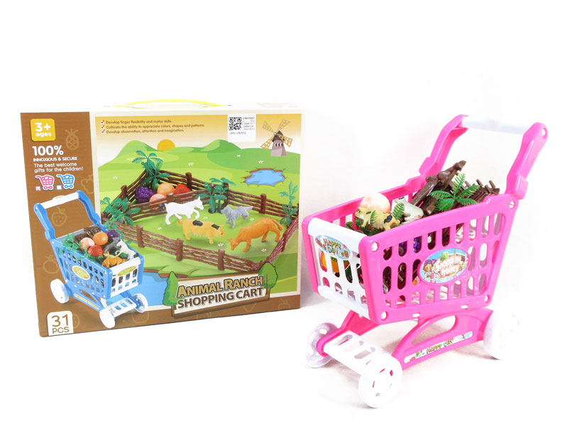 Shopping Car & Fruit Animal Farm toys
