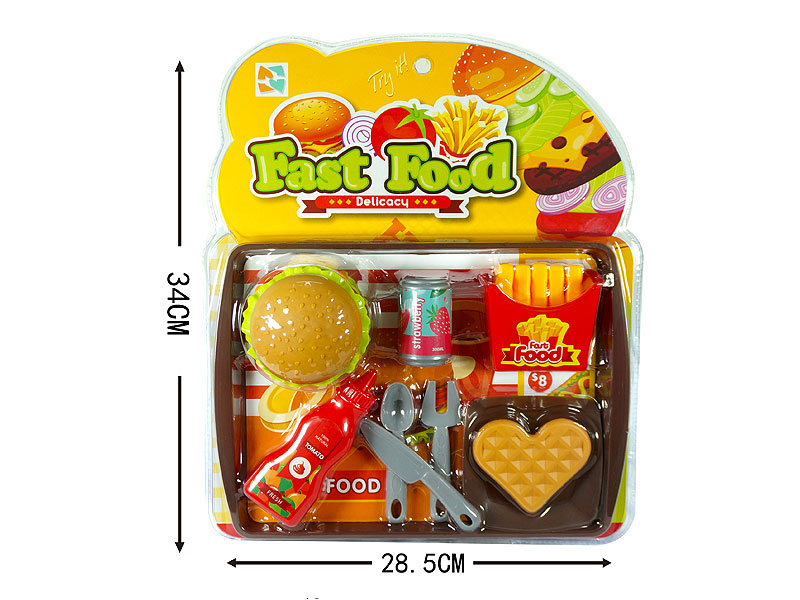 Hamburger French Fries Waffle Set toys