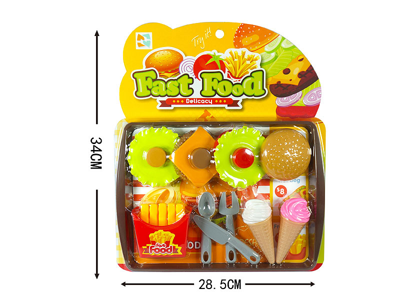 Hamburger Fries Ice Cream Set toys
