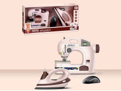 B/O Sewing Machine W/L & Iron Set