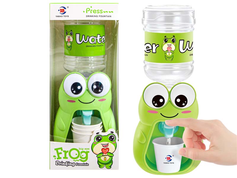 English big eyed frog water dispenser / light music / no electricity toys