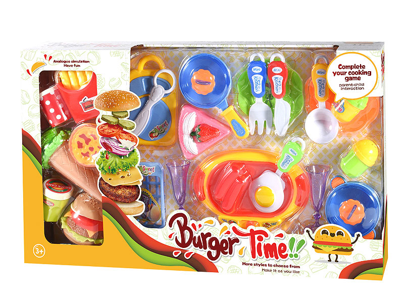 Hamburger Tableware Set toys