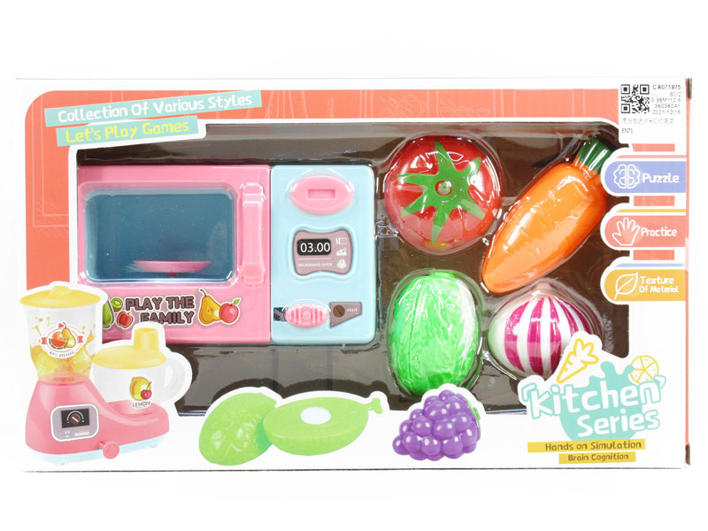 Micro-wave Oven & Cut Vegetable toys