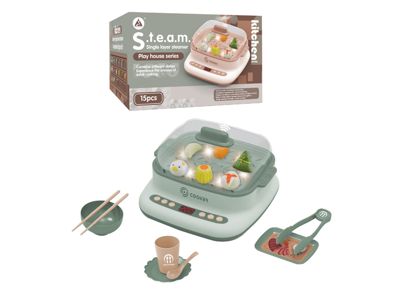 Steamer Single Layer Steamer Kitchen W/L_M(2C) toys